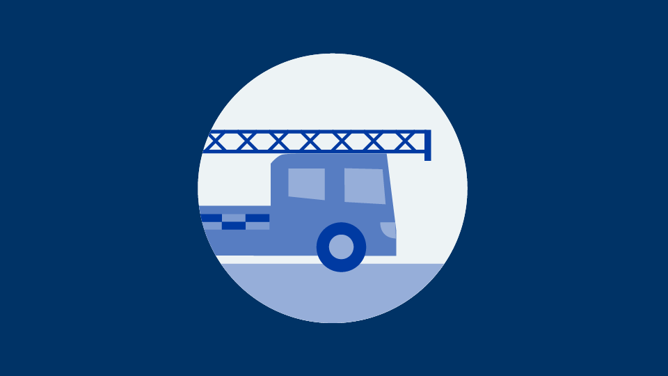 Illustration av brandbil