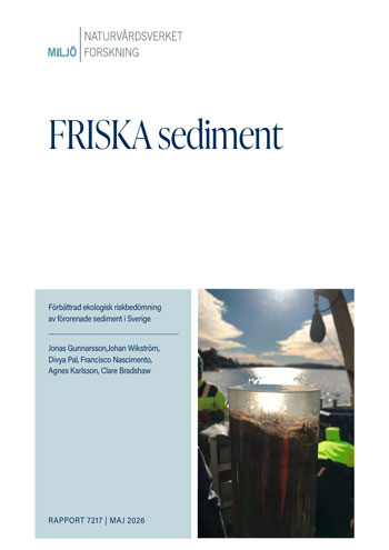Omslagsbild till rapporten FRISKA sediment. 