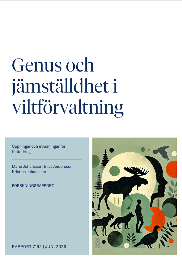 Illustration som föreställer ett pussel där de olika bitarna föreställer djur- och natur med månen som fond
