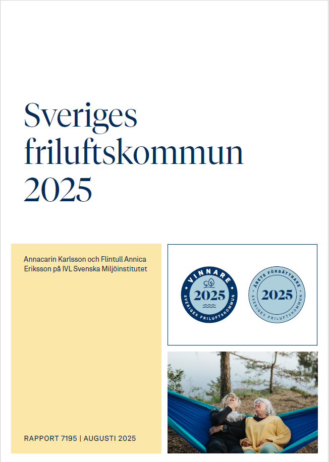 Omslagsbild till rapporten Sveriges friluftskommun 2025
