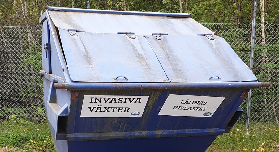 Container för invasiva växter