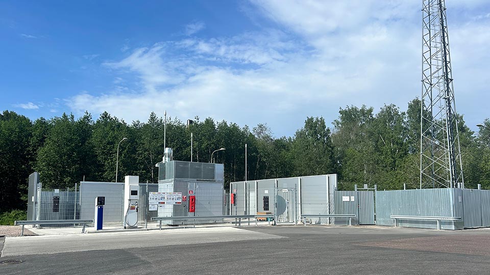 Fotograf: MaserFrakt Vätgastankstation i Borlänge